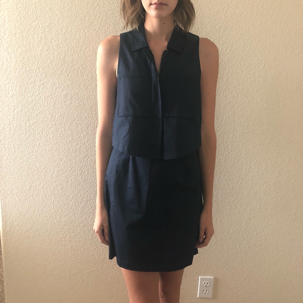 Cute Navy Blue Theory Dress